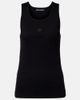 Dolce&Gabbana Dolce&Gabbana DG embellished ribbed-knit cotton tank top - 1