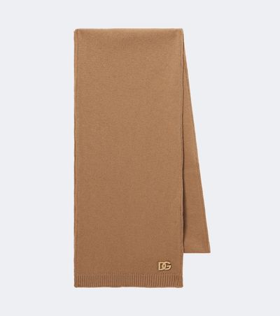 Dolce&Gabbana Dolce&Gabbana DG embellished virgin wool scarf