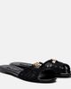 Dolce&Gabbana Dolce&Gabbana DG leather-trimmed lace slides - 1
