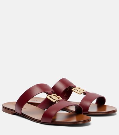 Dolce&Gabbana Dolce&Gabbana DG leather slides