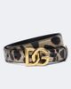 Dolce&Gabbana Dolce&Gabbana DG leopard-print leather belt - 1