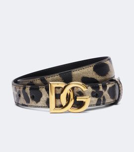 Dolce&Gabbana Dolce&Gabbana DG leopard-print leather belt