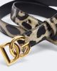 Dolce&Gabbana Dolce&Gabbana DG leopard-print leather belt - 3