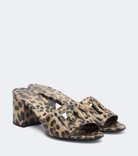 Dolce&Gabbana Dolce&Gabbana DG leopard-print leather mules
