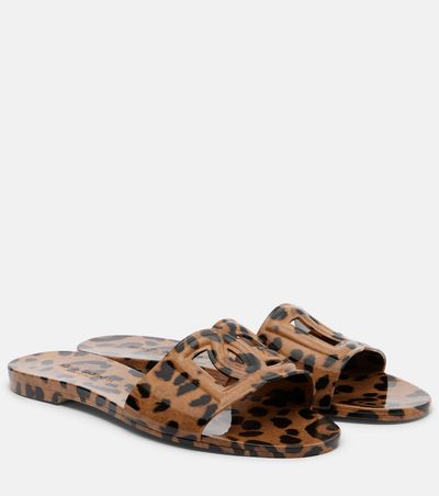 Dolce&Gabbana Dolce&Gabbana DG leopard-print slides