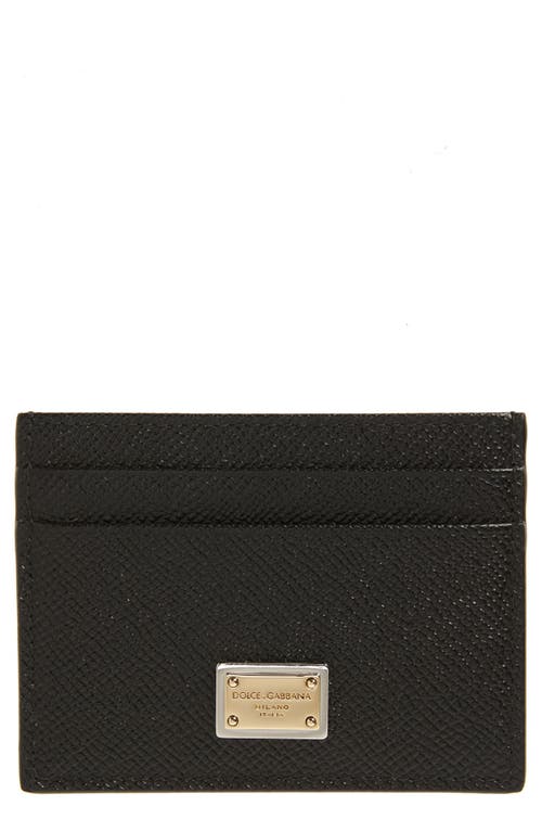Dolce&Gabbana Dolce&Gabbana DG Placard Calfskin Card Holder