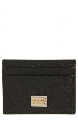 Dolce&Gabbana Dolce&Gabbana DG Placard Calfskin Card Holder