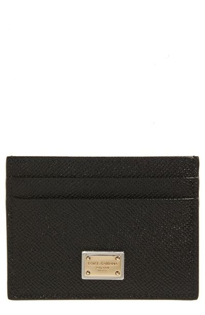 Dolce&Gabbana Dolce&Gabbana DG Placard Calfskin Card Holder