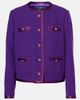 Dolce&Gabbana Dolce&Gabbana DG satin-trimmed wool-blend crêpe jacket - 1