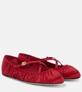 Dolce&Gabbana Dolce&Gabbana DG satin ballet flats