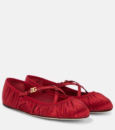 Dolce&Gabbana Dolce&Gabbana DG satin ballet flats