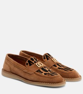 Dolce&Gabbana Dolce&Gabbana DG suede and calf hair loafers