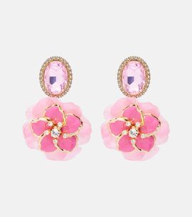Dolce&Gabbana Dolce&Gabbana Embellished floral clip-on earrings