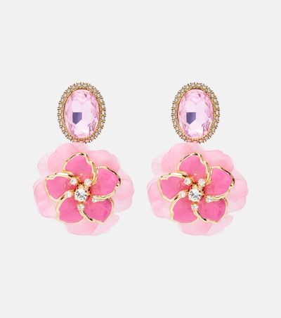 Dolce&Gabbana Dolce&Gabbana Embellished floral clip-on earrings