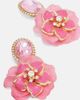 Dolce&Gabbana Dolce&Gabbana Embellished floral clip-on earrings - 4