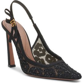 Dolce&Gabbana Dolce&Gabbana Embellished Lace Slingback Pump