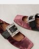 Dolce&Gabbana Dolce&Gabbana Embellished leather-trimmed velvet flats - 5