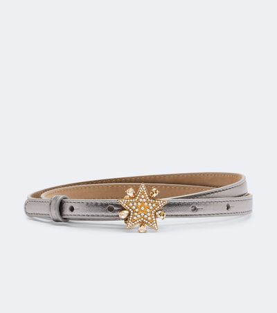 Dolce&Gabbana Dolce&Gabbana Embellished metallic leather belt