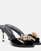Dolce&Gabbana Dolce&Gabbana Embellished patent leather mules - 1