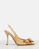 Dolce&Gabbana Dolce&Gabbana Embellished raffia-effect slingback pumps - 4