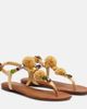 Dolce&Gabbana Dolce&Gabbana Embellished raffia-effect thong sandals - 1