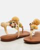 Dolce&Gabbana Dolce&Gabbana Embellished raffia-effect thong sandals - 2