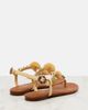 Dolce&Gabbana Dolce&Gabbana Embellished raffia-effect thong sandals - 4