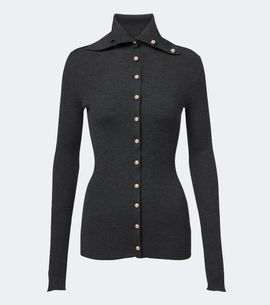 Dolce&Gabbana Dolce&Gabbana Embellished ribbed-knit wool cardigan