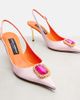 Dolce&Gabbana Dolce&Gabbana Embellished satin slingback pumps - 6