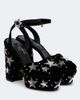 Dolce&Gabbana Dolce&Gabbana Embellished velvet platform sandals - 1