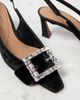Dolce&Gabbana Dolce&Gabbana Embellished velvet slingback pumps - 5