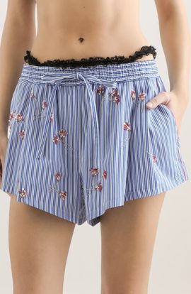 Dolce&Gabbana Dolce&Gabbana Embroidered Silk Blend Poplin Shorts