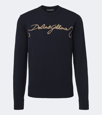 Dolce&Gabbana Dolce&Gabbana Embroidered virgin wool sweater