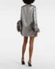 Dolce&Gabbana Dolce&Gabbana Feather-trimmed lamé minidress - 3