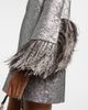 Dolce&Gabbana Dolce&Gabbana Feather-trimmed lamé minidress - 5