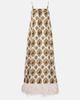 Dolce&Gabbana Dolce&Gabbana Feather-trimmed printed silk maxi dress - 1