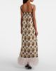 Dolce&Gabbana Dolce&Gabbana Feather-trimmed printed silk maxi dress - 3