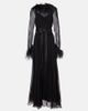 Dolce&Gabbana Dolce&Gabbana Feather-trimmed silk chiffon gown - 1