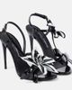 Dolce&Gabbana Dolce&Gabbana Floral-appliqué patent leather sandals - 1