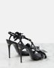 Dolce&Gabbana Dolce&Gabbana Floral-appliqué patent leather sandals - 3