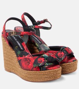 Dolce&Gabbana Dolce&Gabbana Floral canvas espadrille wedges
