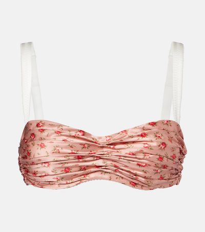 Dolce&Gabbana Dolce&Gabbana Floral draped silk satin bra