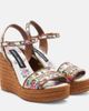 Dolce&Gabbana Dolce&Gabbana Floral embroidered espadrille wedges - 1