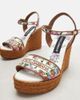 Dolce&Gabbana Dolce&Gabbana Floral embroidered espadrille wedges - 6