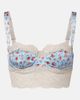 Dolce&Gabbana Dolce&Gabbana Floral lace-trimmed silk and cotton bra - 1