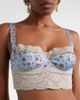 Dolce&Gabbana Dolce&Gabbana Floral lace-trimmed silk and cotton bra - 3