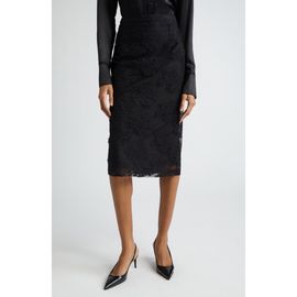 Dolce&Gabbana Dolce&Gabbana Floral Lace Pencil Skirt