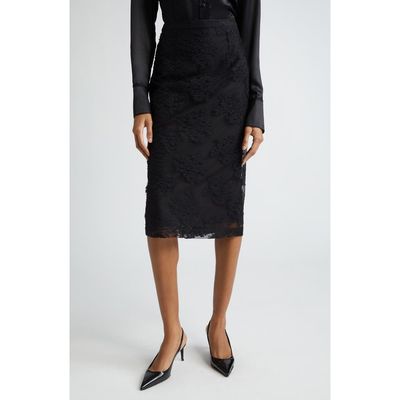 Dolce&Gabbana Dolce&Gabbana Floral Lace Pencil Skirt