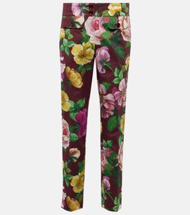 Dolce&Gabbana Dolce&Gabbana Floral low-rise cotton-blend pants