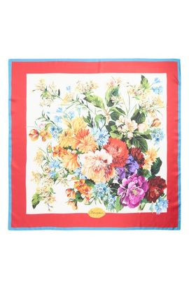 Dolce&Gabbana Dolce&Gabbana Floral Print Silk Twill Square Scarf